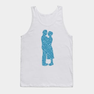 Sound of Music Captain and Maria Outline Something Good Tank Top